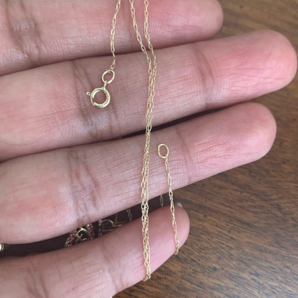 10k Gold Dainty Rope Chain